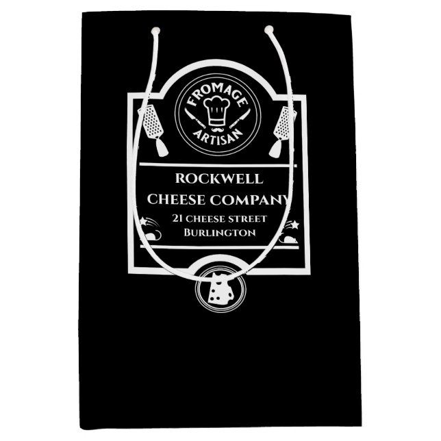 Sacola Para Presentes Média Produtor de Queijo (Frente)