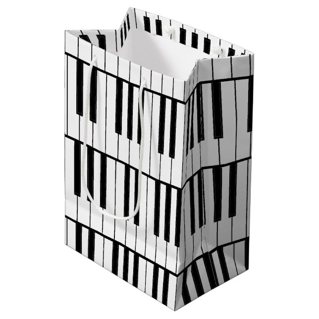 Sacola Para Presentes Média Professor de Música Piano Musical (Frente inclinada)