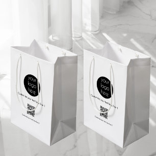 Sacola Para Presentes Média Promocional da empresa de logotipo comercial perso