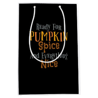 Sacola Para Presentes Média Prontos Para A Pumpkin Spice E Tudo O Que É Legal.