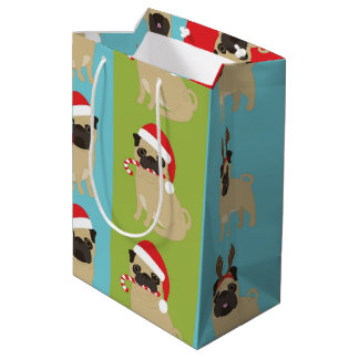 Sacola Para Presentes Média Pugs Natal 2016 (1)