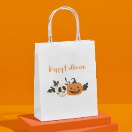 Sacola Para Presentes Média Pumpkin do Partido das Bruxas