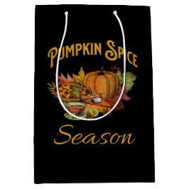 Sacola Para Presentes Média Pumpkin Spice Season