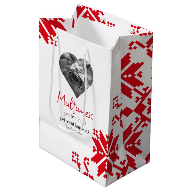 Sacola Para Presentes Média Pungi pentru cadou de parastas (Frente inclinada)