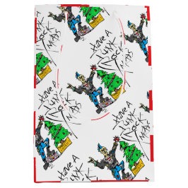 SACOLA PARA PRESENTES MÉDIA PUNK ROCK XMAS