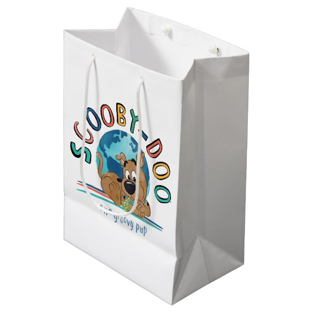 Sacola Para Presentes Média Puppy Scooby-Doo "One Groovy Pup" (Frente inclinada)