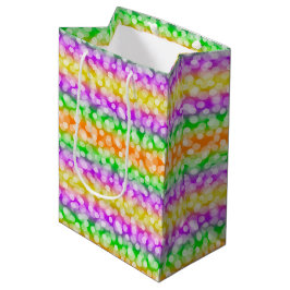 SACOLA PARA PRESENTES MÉDIA PURPLE ORANGE GREEN YELLOW HALLOWEEN PATTERNS
