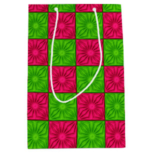 Sacola Para Presentes Média Quantos rosa-plativos e Bag M-Neon-Gift