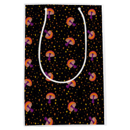 Sacola Para Presentes Média Queda de cogumelos mágicos