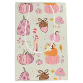 Sacola Para Presentes Média Queda Rosa