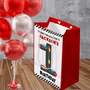 Sacola Para Presentes Média Race Cars Primeiro Festa de Crianças de Aniversári