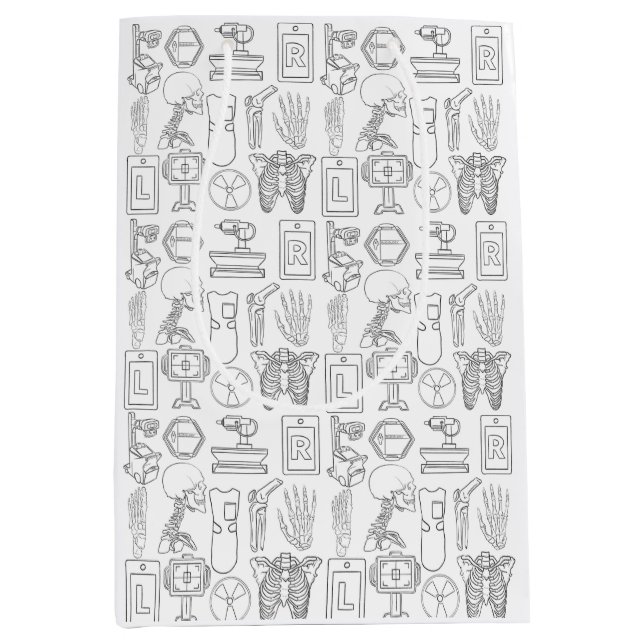 Sacola Para Presentes Média Radiologia (Frente)