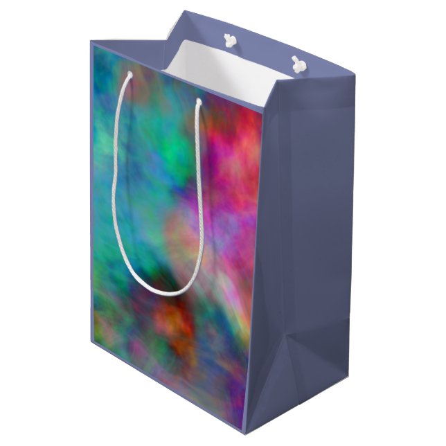 Sacola Para Presentes Média Rainbow Clouds Bath (Verso inclinado)