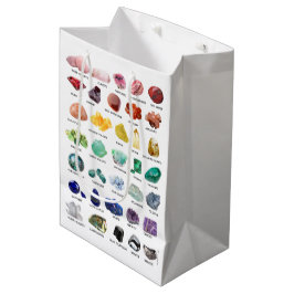 Sacola Para Presentes Média Rainbow Rocks Crystal Collection Gems Gift Bag
