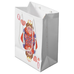 Sacola Para Presentes Média Rainha dos Corações