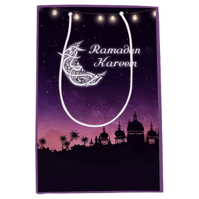 Sacola Para Presentes Média Ramadan Kareem (Frente)