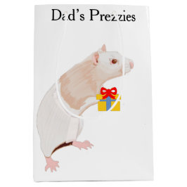 Sacola Para Presentes Média Rat Waiter surreal Medium Gift Bag