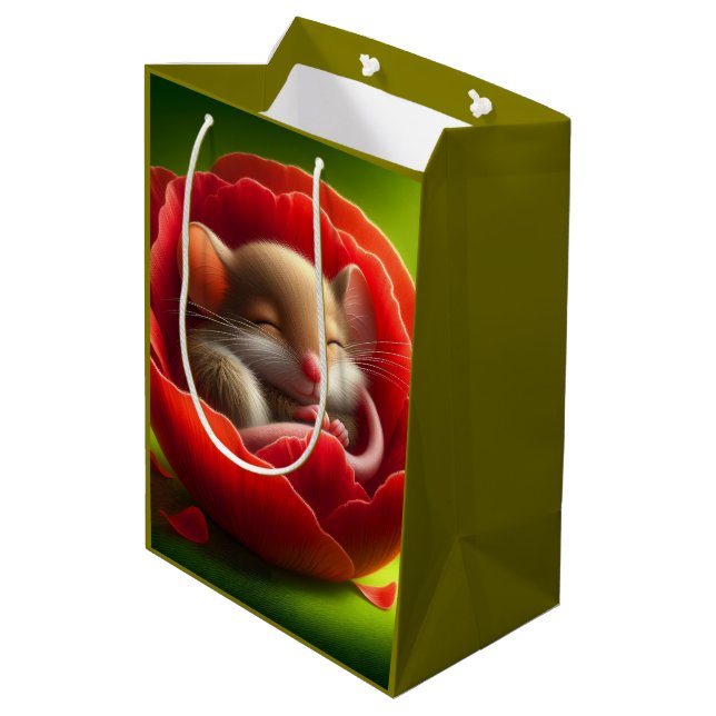 Sacola Para Presentes Média Rato de sangria (Verso inclinado)