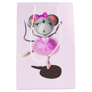 Sacola Para Presentes Média Rato Pequeno Ballerina