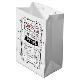 Sacola Para Presentes Média Receita de chocolate quente do Polo Norte