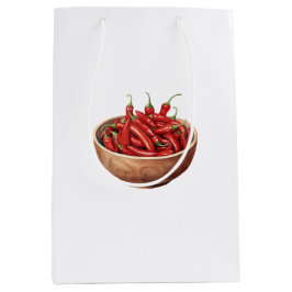 Sacola Para Presentes Média Red Chili Peppers