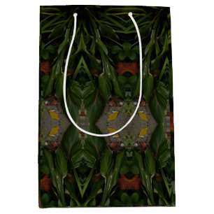 Sacola Para Presentes Média reflexões das plantas