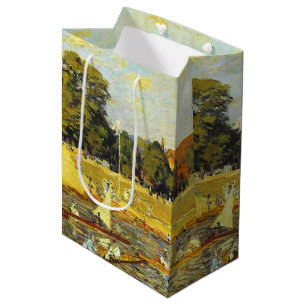 Sacola Para Presentes Média Regata em Hampton Court Alfred Sisley Poster
