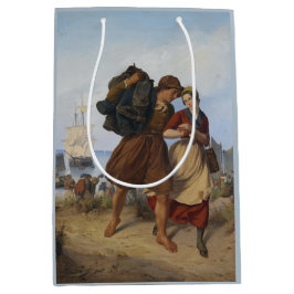 Sacola Para Presentes Média Regresso do pescador (por Rudolf Jordan)