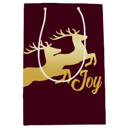 Sacola Para Presentes Média Reindeer minimalista