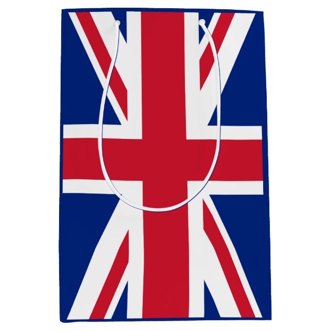Sacola Para Presentes Média Reino Unido União Jack Flag das Colônias britânica (Frente)
