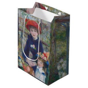Sacola Para Presentes Média Renoir Duas Irmãs Varanda Impressionismo Francês