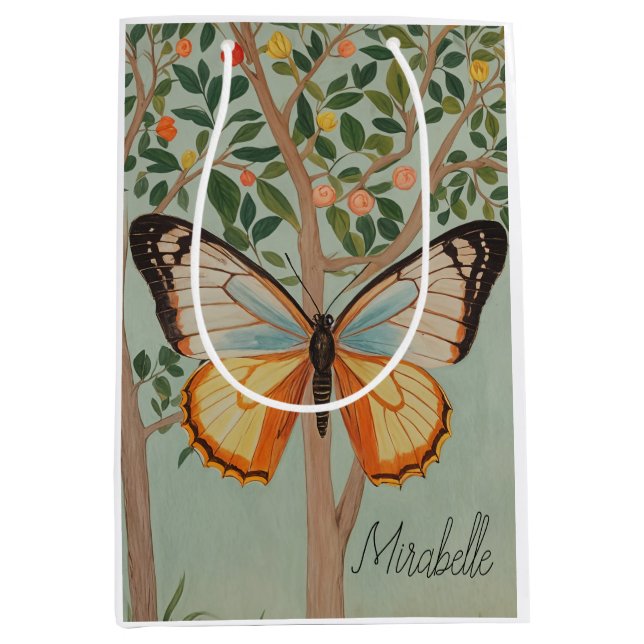 Sacola Para Presentes Média Resiliência de Flutuação Personalizada (Frente)