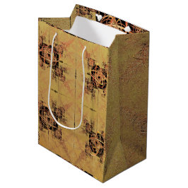 Sacola Para Presentes Média Retângulo de ouro