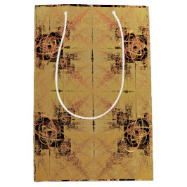 Sacola Para Presentes Média Retângulo de ouro