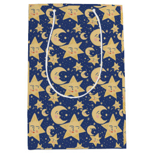 Sacola Para Presentes Média Retro Whimsy Gótico Celestial
