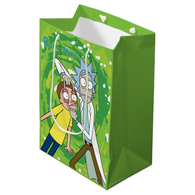 Sacola Para Presentes Média RICK E MORTY™ | Veja Isso (Frente inclinada)