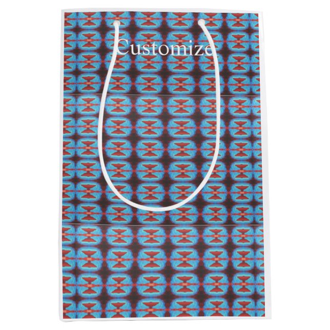 Sacola Para Presentes Média Rochas vermelhas do Navajo Thunder_Cove (Frente)