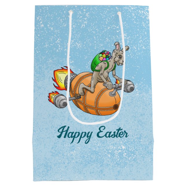 Sacola Para Presentes Média Rocket Bunny (Verso)