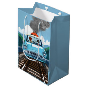 Sacola Para Presentes Média Ron & HARRY POTTER™ de carro voador para HOGWARTS™