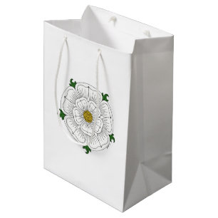Sacola Para Presentes Média Rosa branco de York