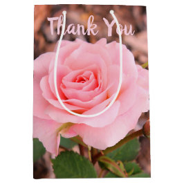 Sacola Para Presentes Média Rosa de Jardim Rosa