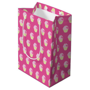 Sacola Para Presentes Média rosa ilusima