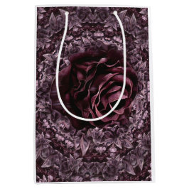 Sacola Para Presentes Média Rosa Mandala