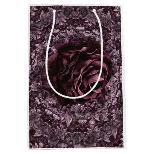 Sacola Para Presentes Média Rosa Mandala