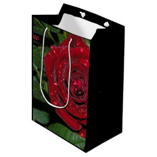 Sacola Para Presentes Média Rosa vermelha #2