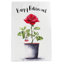 Rosa vermelha de Aquarela de Aposentação Bush