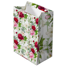 Sacola Para Presentes Média Rosas do Dia dos Namorados