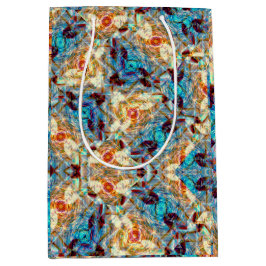 Sacola Para Presentes Média Rose Prism Whirl