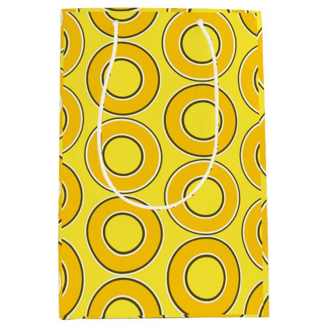 Sacola Para Presentes Média Rosquinhas retrorreflectoras do Butterscotch (Frente)