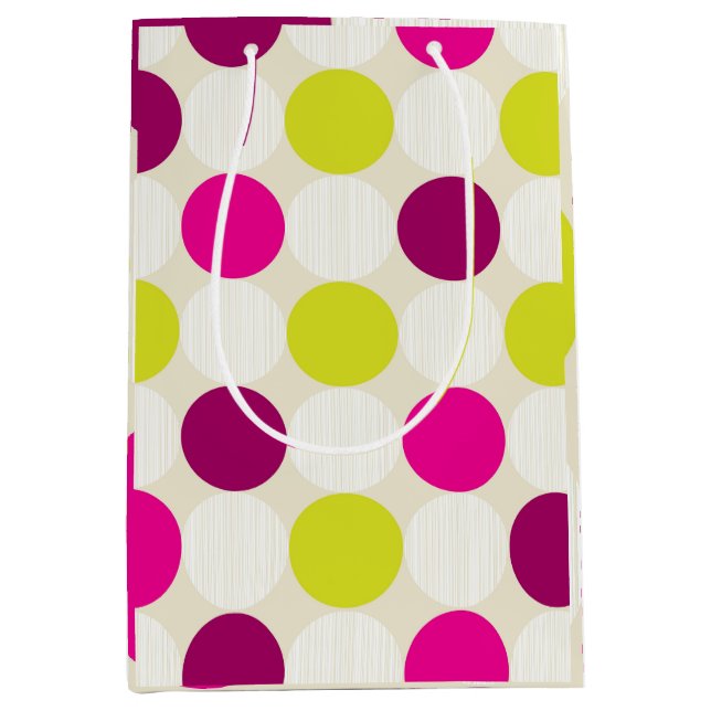 Sacola Para Presentes Média Roxos e Amarelos (Frente)